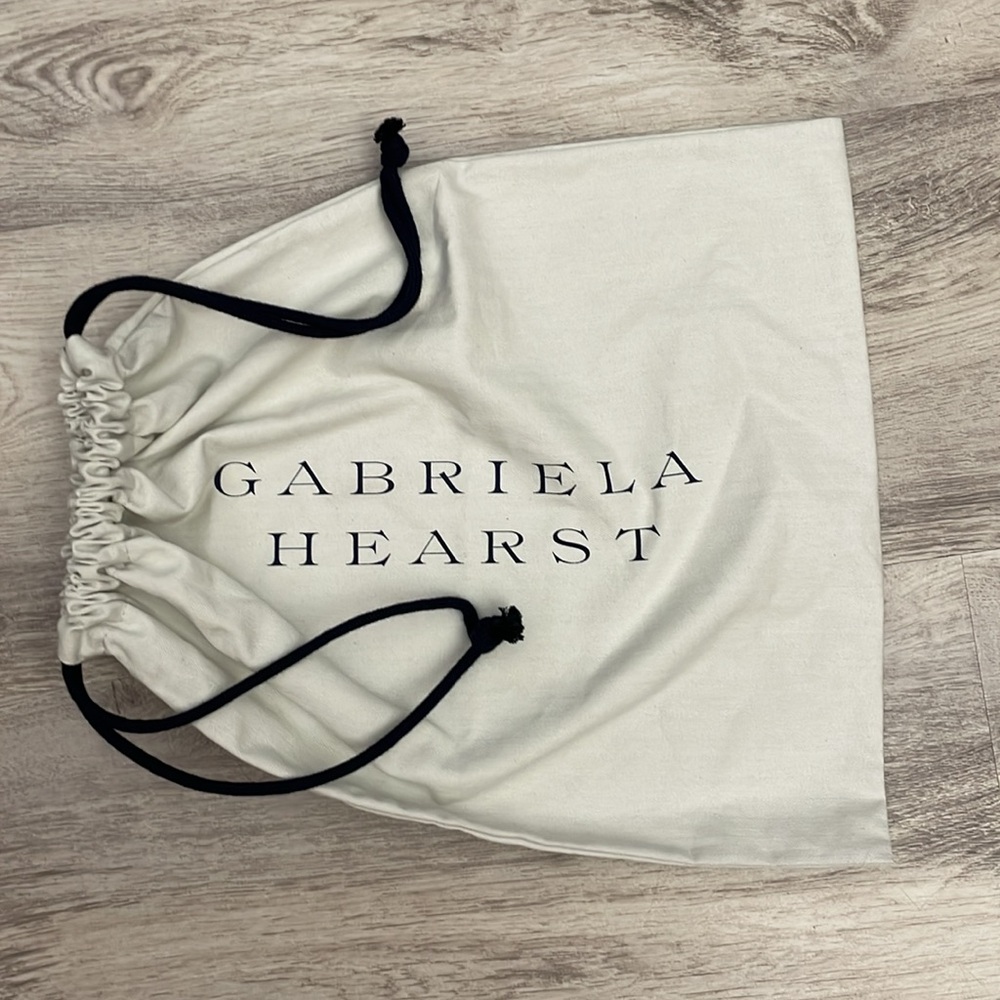 Gabriela Hearst Off White with Navy Blue Letters Dust Bag Approximately 16" X14"